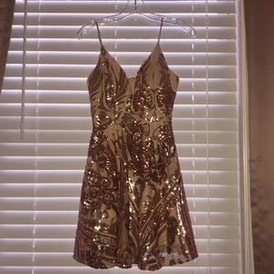 Nude Sequence Formal Dress